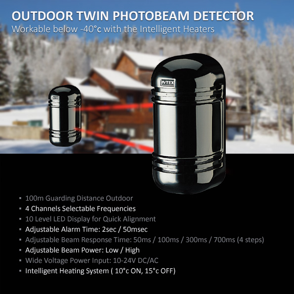 Home pbx 100fl twin beam detector