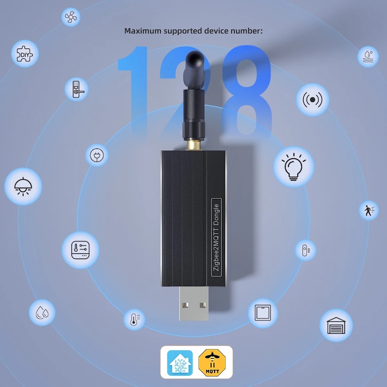 universal zigbee 3.0 usb dongle 400m range for home assistant & open‑source platforms