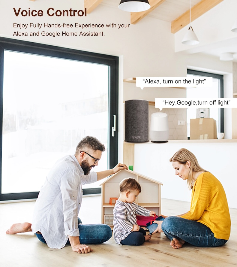 tuya zigbee 3.0 smart switch module 4‑gang works with alexa & google home