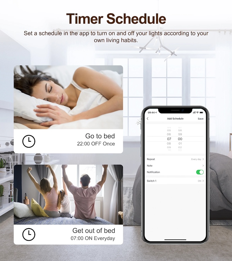 tuya zigbee 3.0 smart switch module 4‑gang works with alexa & google home