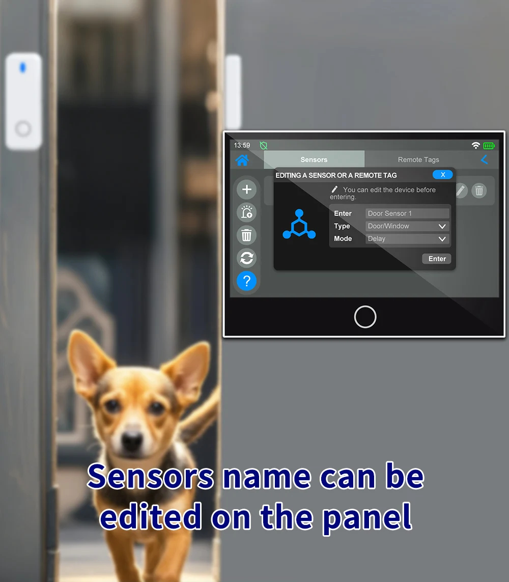 4g/wi fi wireless home alarm kit gw74