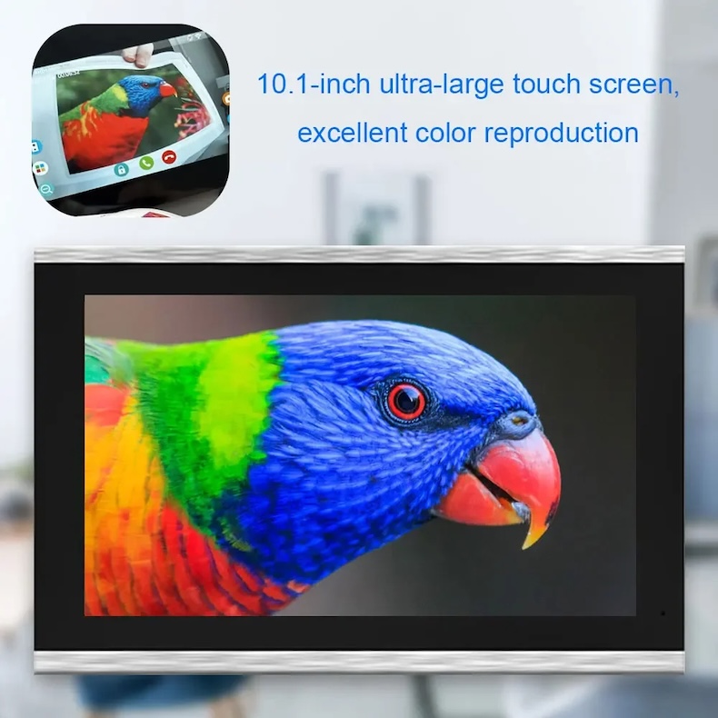 smart wired video intercom system 1080p doorbell with touch monitor & tuya app control