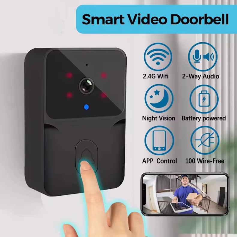smart wired video intercom system 1080p doorbell with touch monitor & tuya app control (copy)