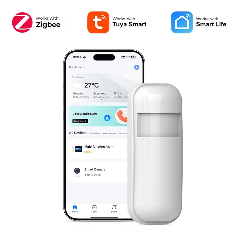 wide angle wireless pir motion detector wmd02l