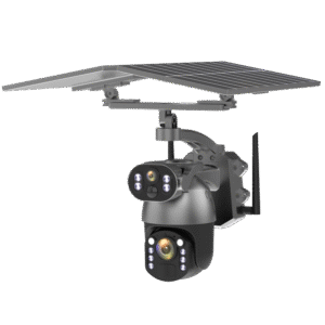 solar powered 4g security camera with 10× zoom & full color night vision