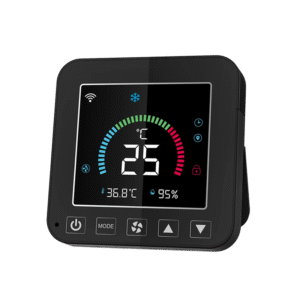 tuya wifi thermostat air conditioner ir temperature humidity lcd touch screen