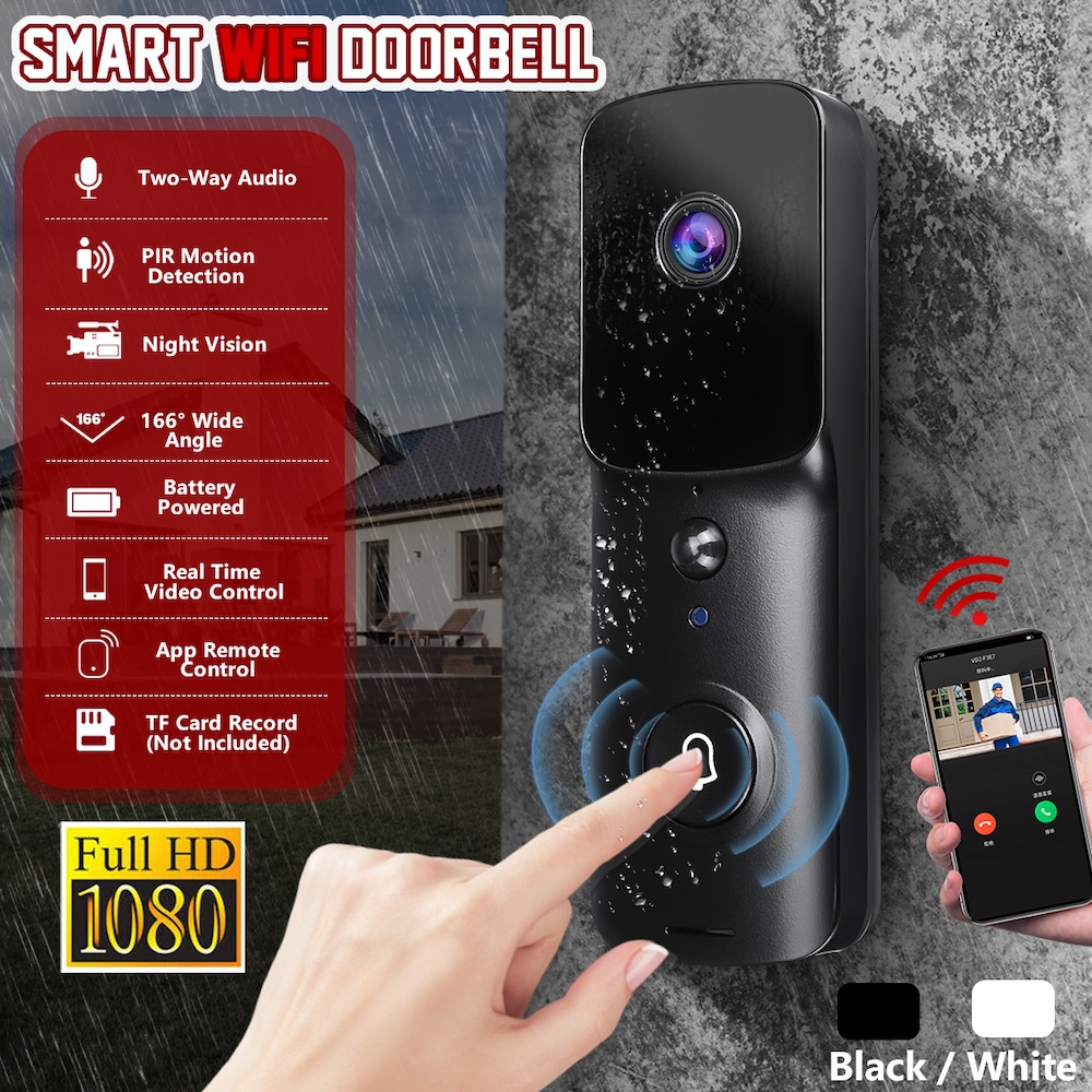 wifi video door phone weatherproof battery powered v30