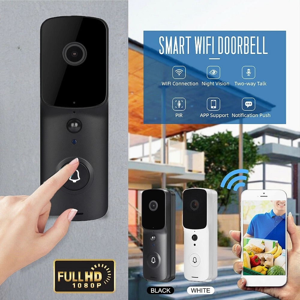 wifi video door phone weatherproof battery powered v30