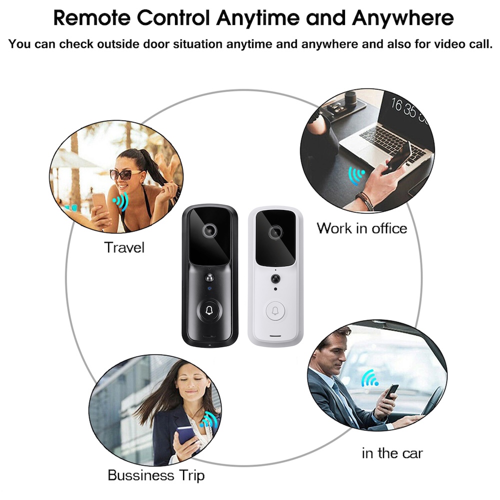 wifi video door phone weatherproof battery powered v30