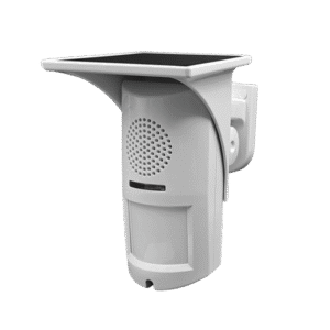 solar powered outdoor pir detector 12m range voice alert omd 100c