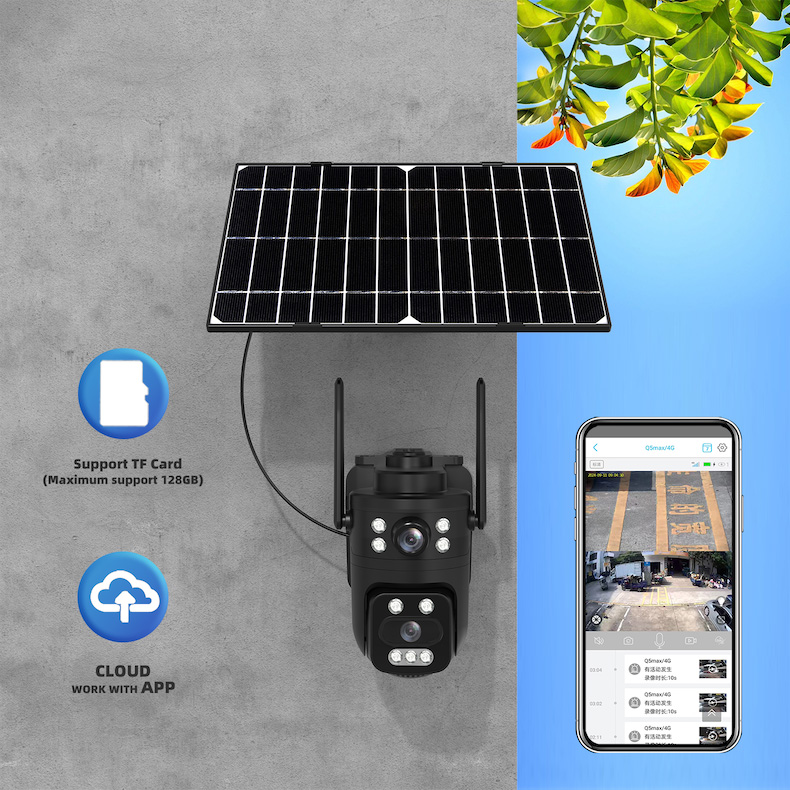 solar powered 4g security camera with 10× zoom & full color night vision (copy)