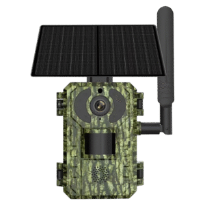 4g lte solar trail camera 4mp, 0.2s trigger, no glow ir, ip66, eu sim & cloud app