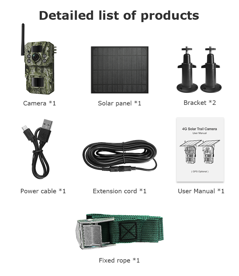4g solar trail camera 14mp, 2k live video, ai detection, two way audio (copy)