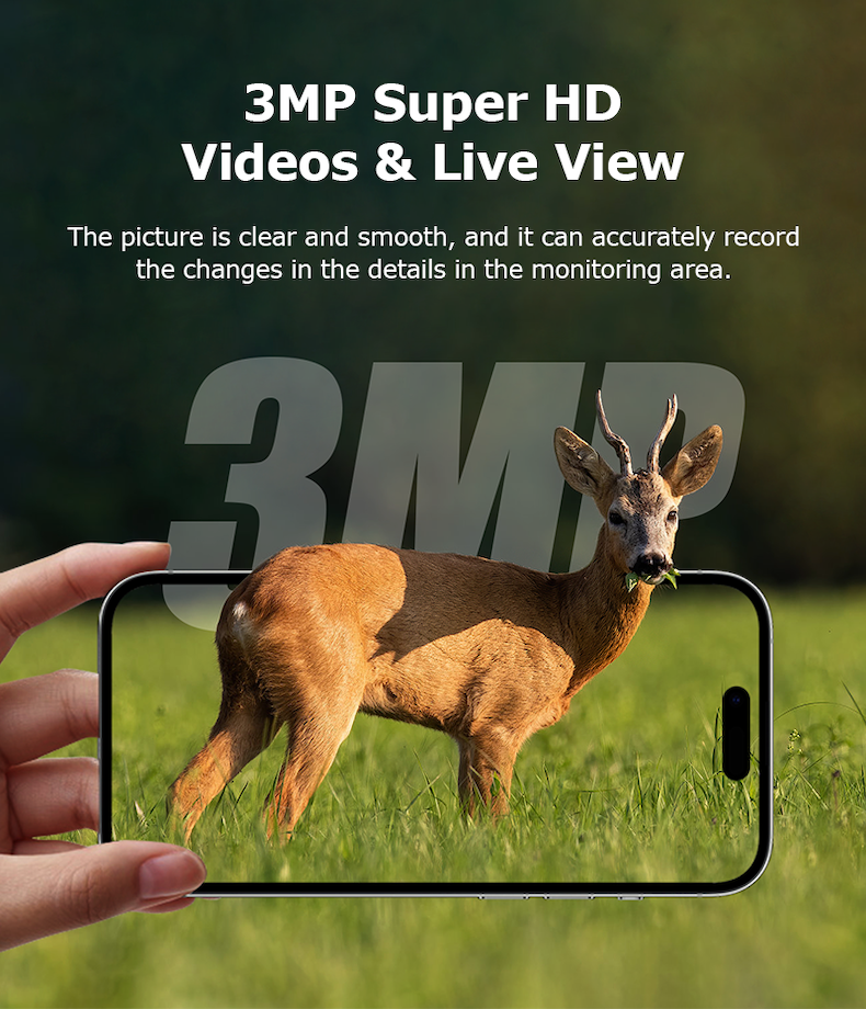 4g solar trail camera 14mp, 2k live video, ai detection, two way audio (copy)