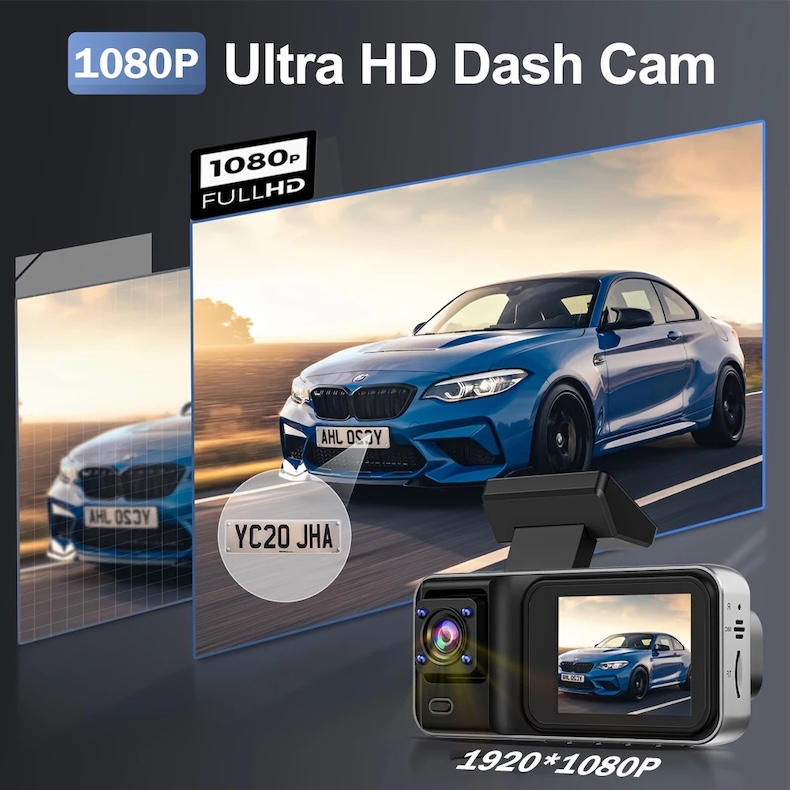 new 1080p hd dash camera with g sensor, parking monitor & night vision (copy)