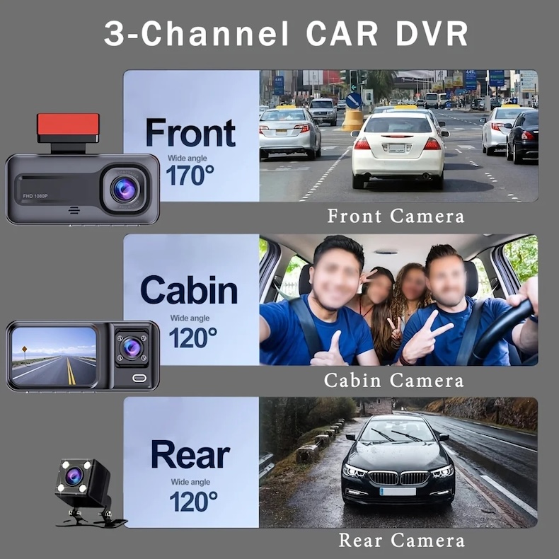 new 1080p hd dash camera with g sensor, parking monitor & night vision (copy)