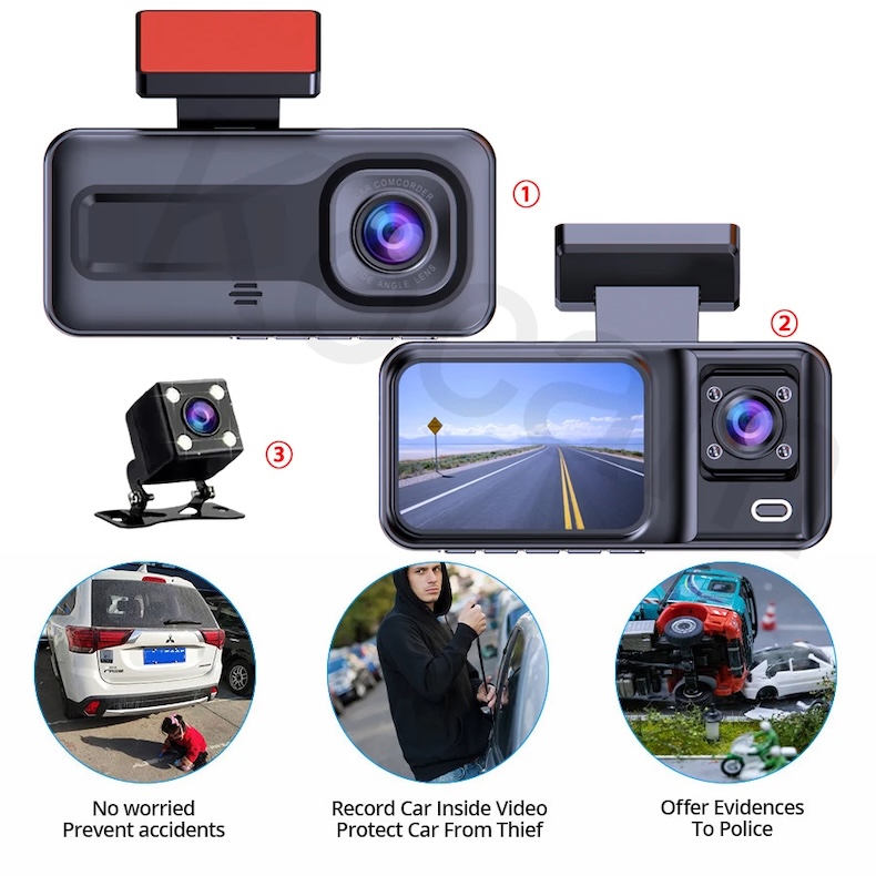 new 1080p hd dash camera with g sensor, parking monitor & night vision (copy)
