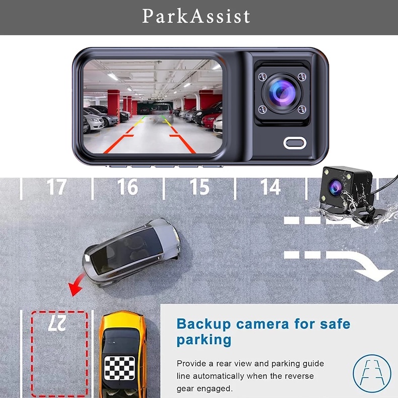 new 1080p hd dash camera with g sensor, parking monitor & night vision (copy)