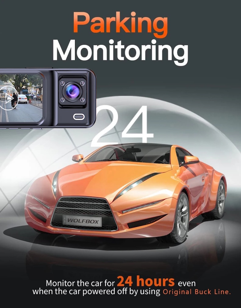 new 1080p hd dash camera with g sensor, parking monitor & night vision (copy)