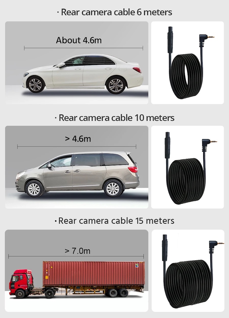 4k dual dash cam – sony imx678pl gps wi‑fi 1080p rear camera & night vision