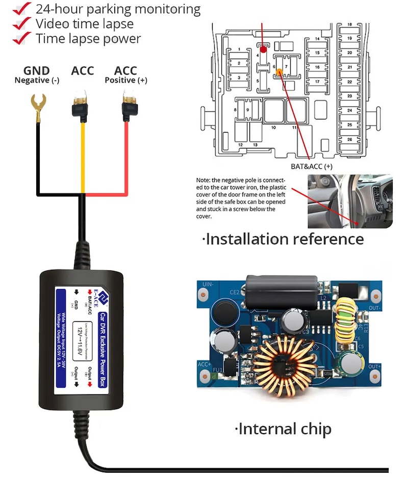 4k dual dash cam – sony imx678pl gps wi‑fi 1080p rear camera & night vision