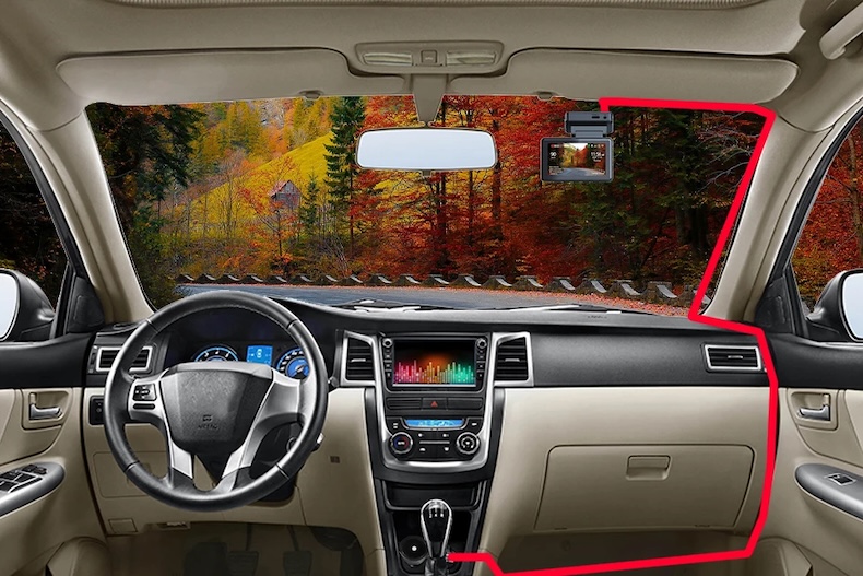 4k dual dash cam – sony imx678pl gps wi‑fi 1080p rear camera & night vision