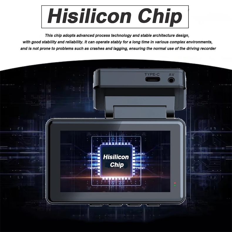 4k dual dash cam – sony imx678pl gps wi‑fi 1080p rear camera & night vision