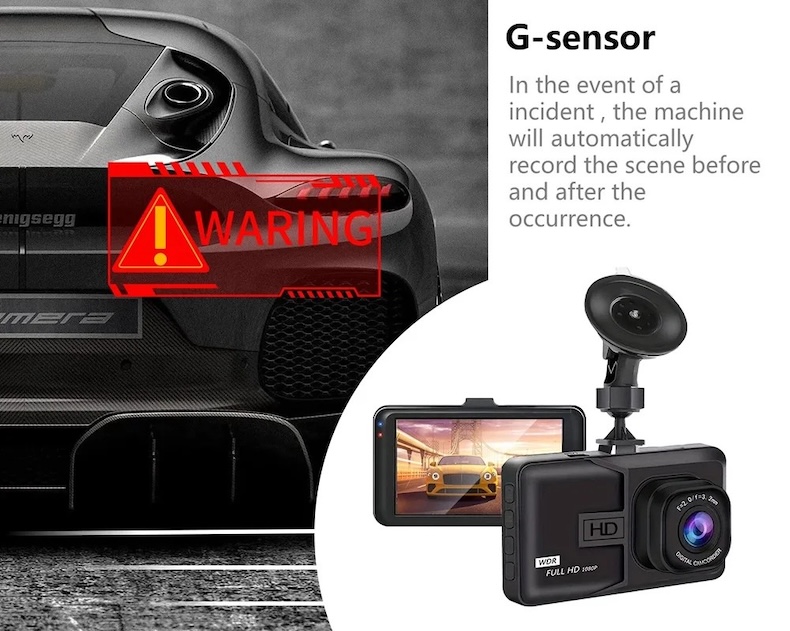 4k dual dash cam – sony imx678pl gps wi‑fi 1080p rear camera & night vision (copy)