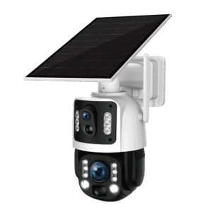 dual lens solar optical zoom ptz camera with 36x zoom & ai tracking