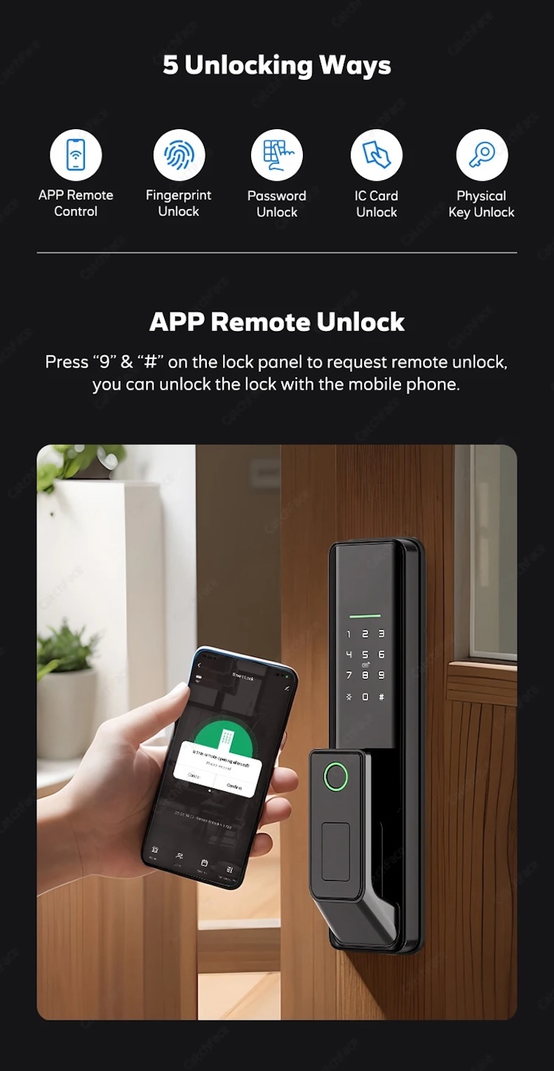 tuya smart lock with ultra fast fingerprint & silent access g1