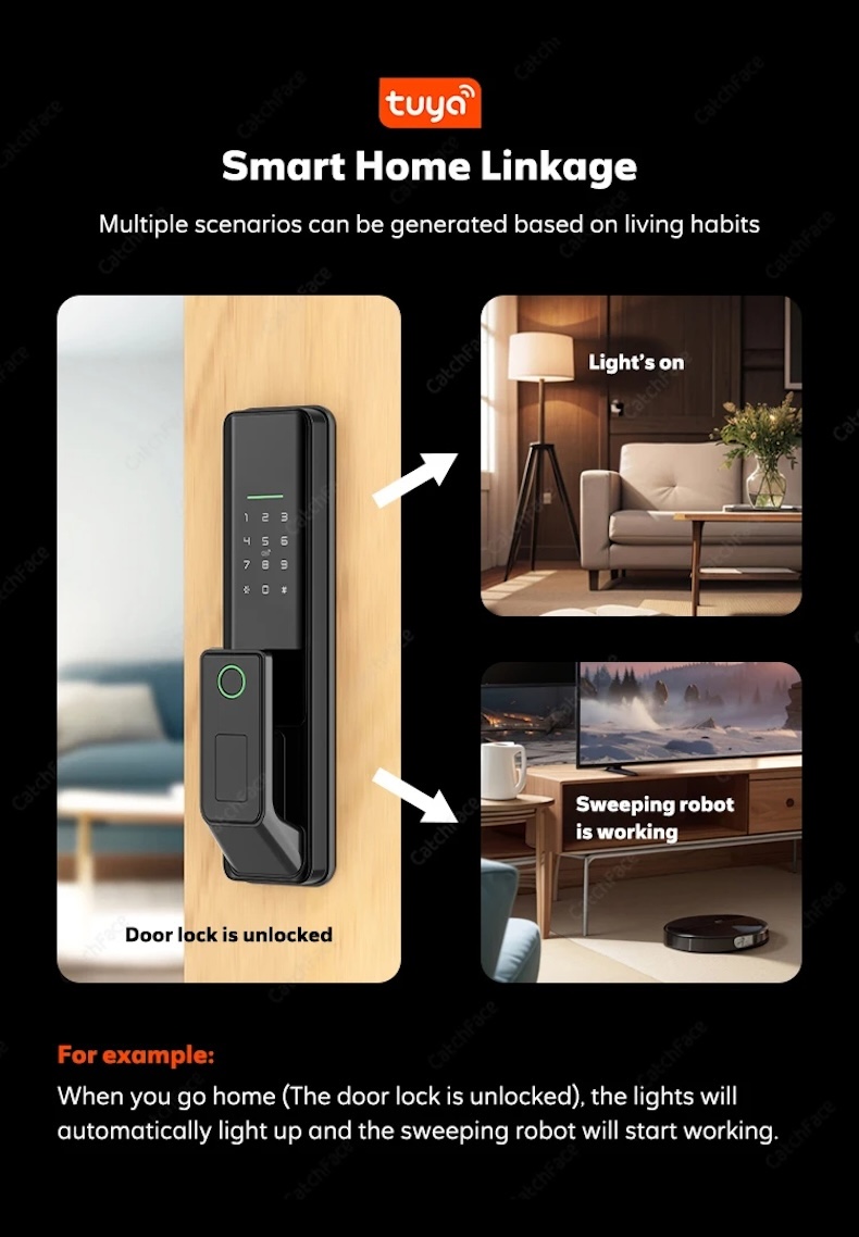 tuya smart lock with ultra fast fingerprint & silent access g1