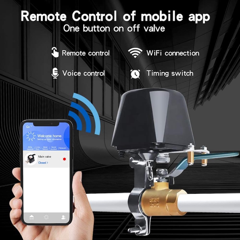 tuya wifi irrigation valve with smart life app