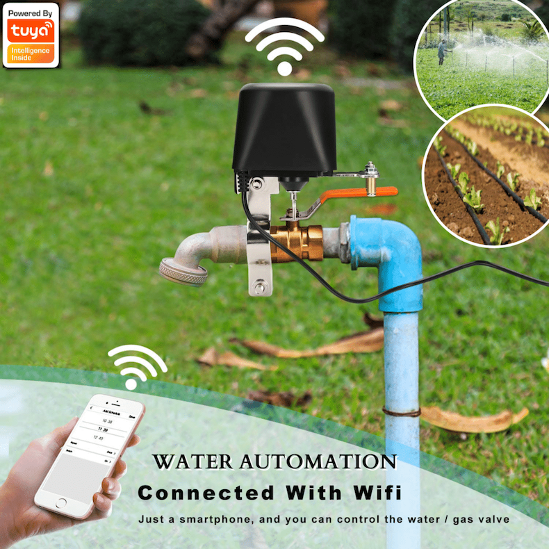 tuya wifi irrigation valve with smart life app