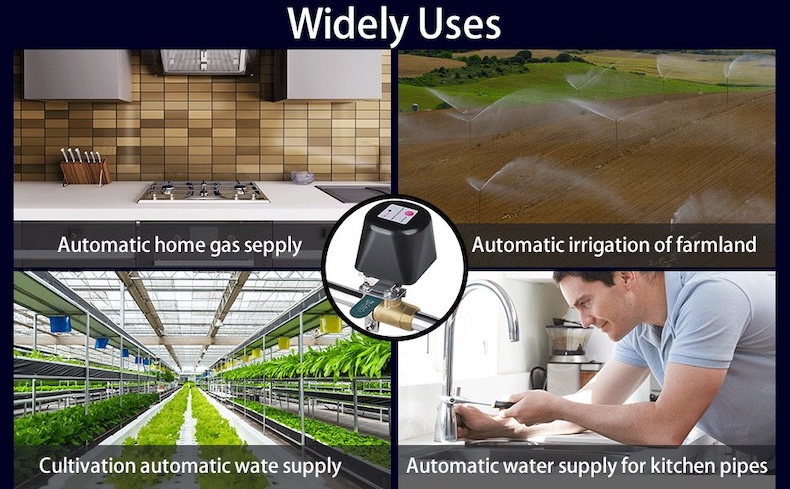 tuya wifi irrigation valve with smart life app
