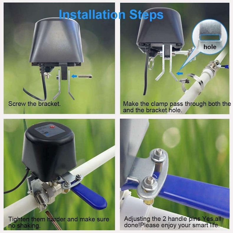 tuya wifi irrigation valve with smart life app